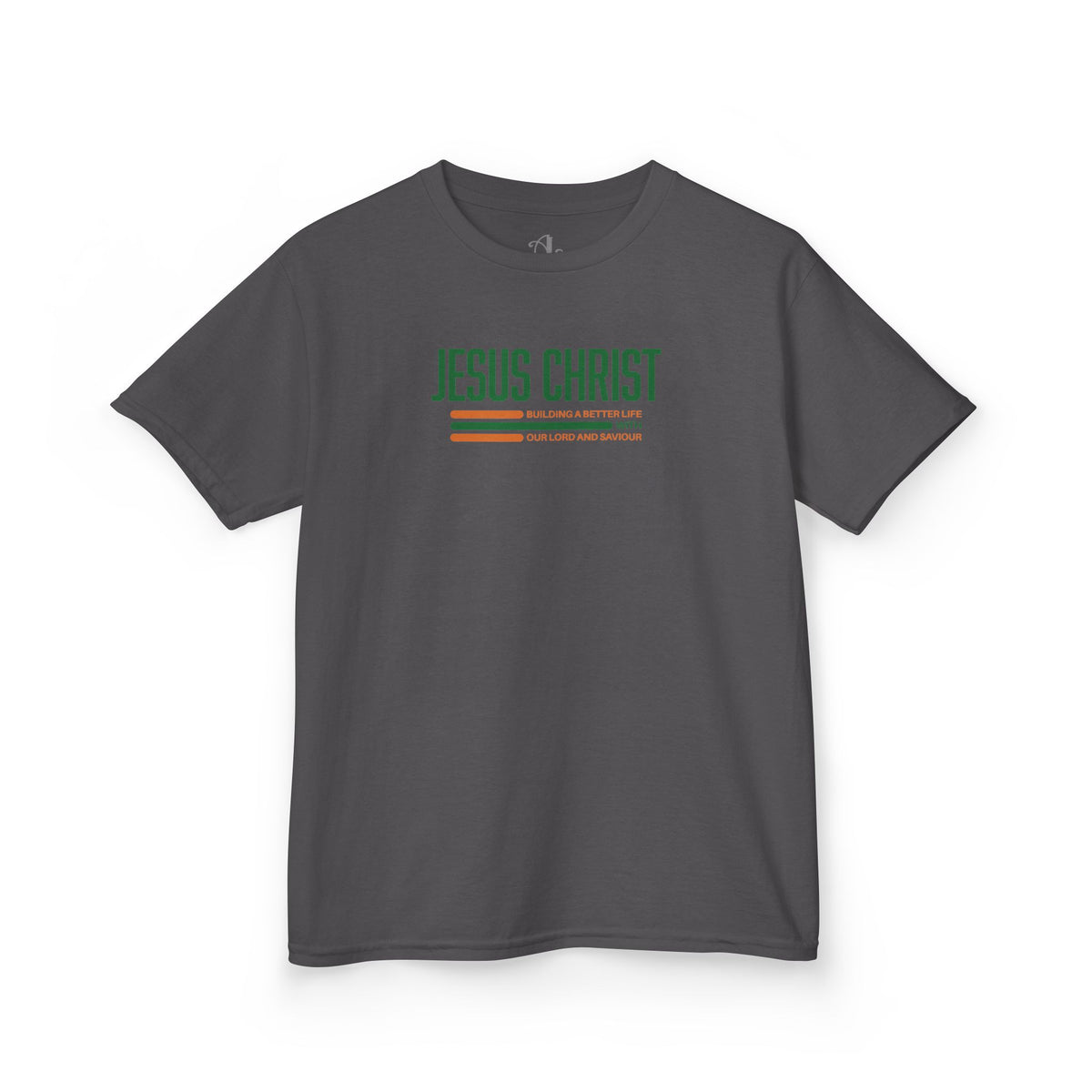 Jesus Christ Retro Stripe Christian Tee, Kids