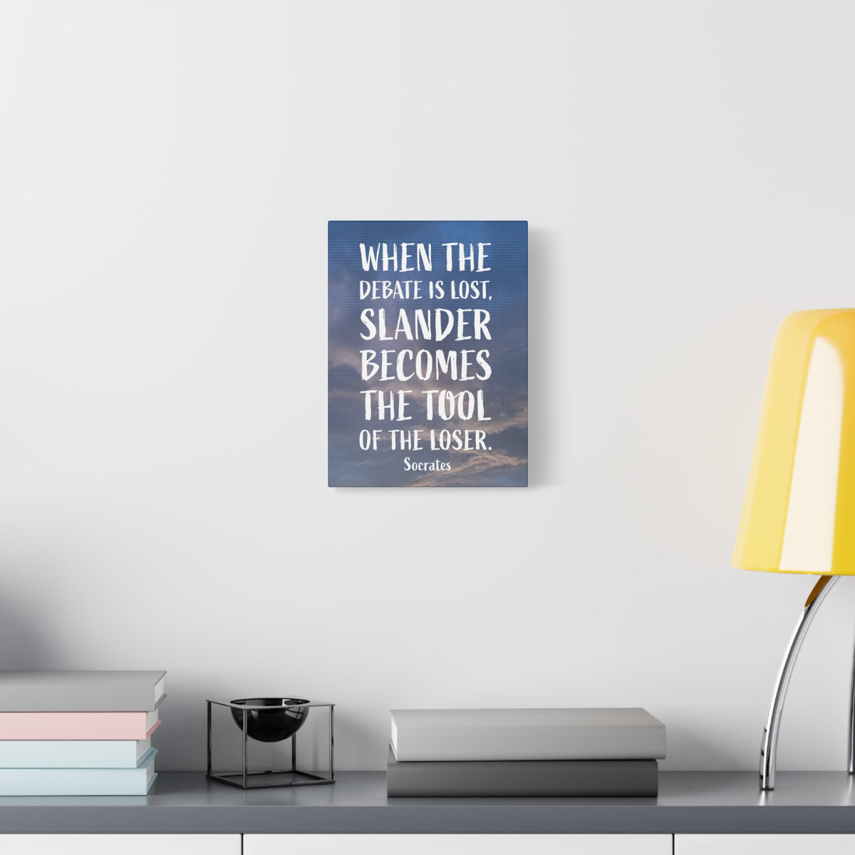 Debates Socrates, Canvas