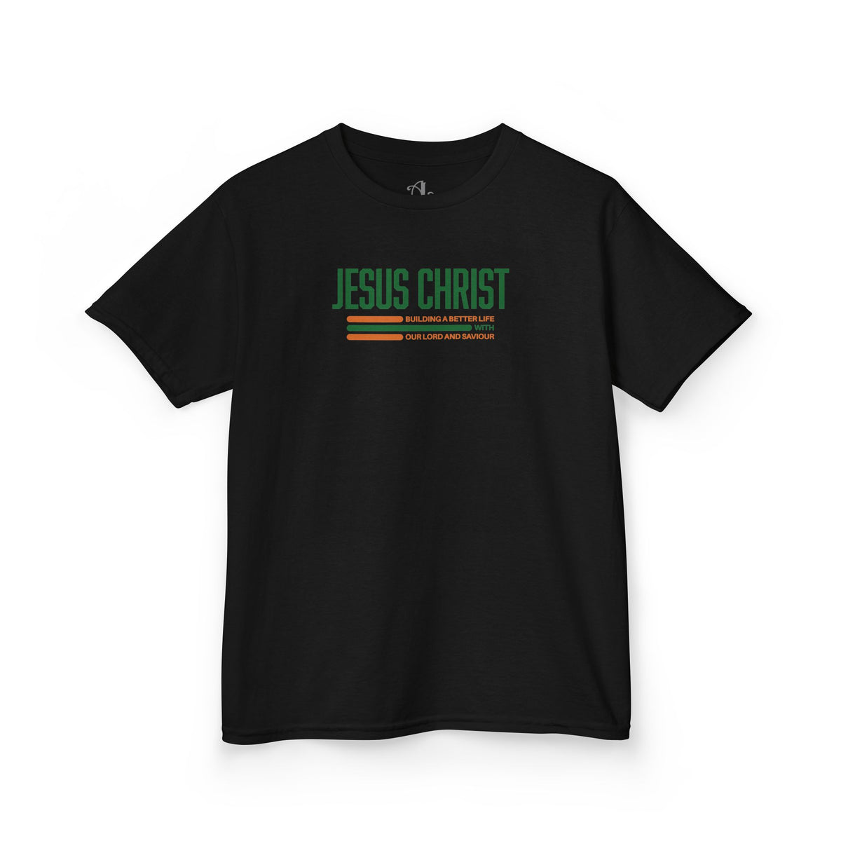 Jesus Christ Retro Stripe Christian Tee, Kids