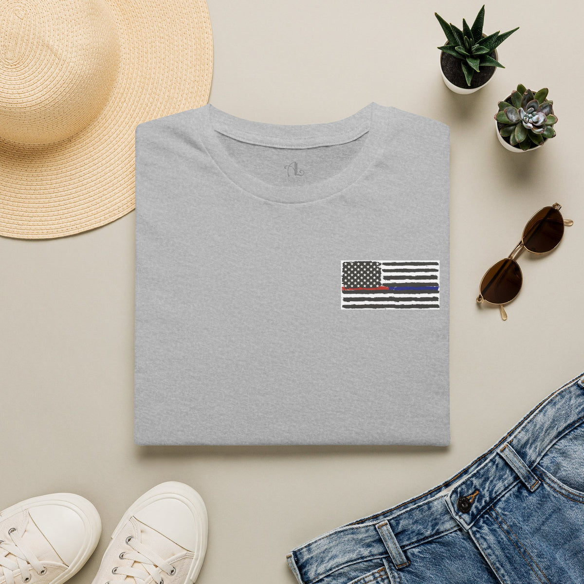 Isaiah 6:8 American Flag T-Shirt, Faith, Service & Patriotism Tee