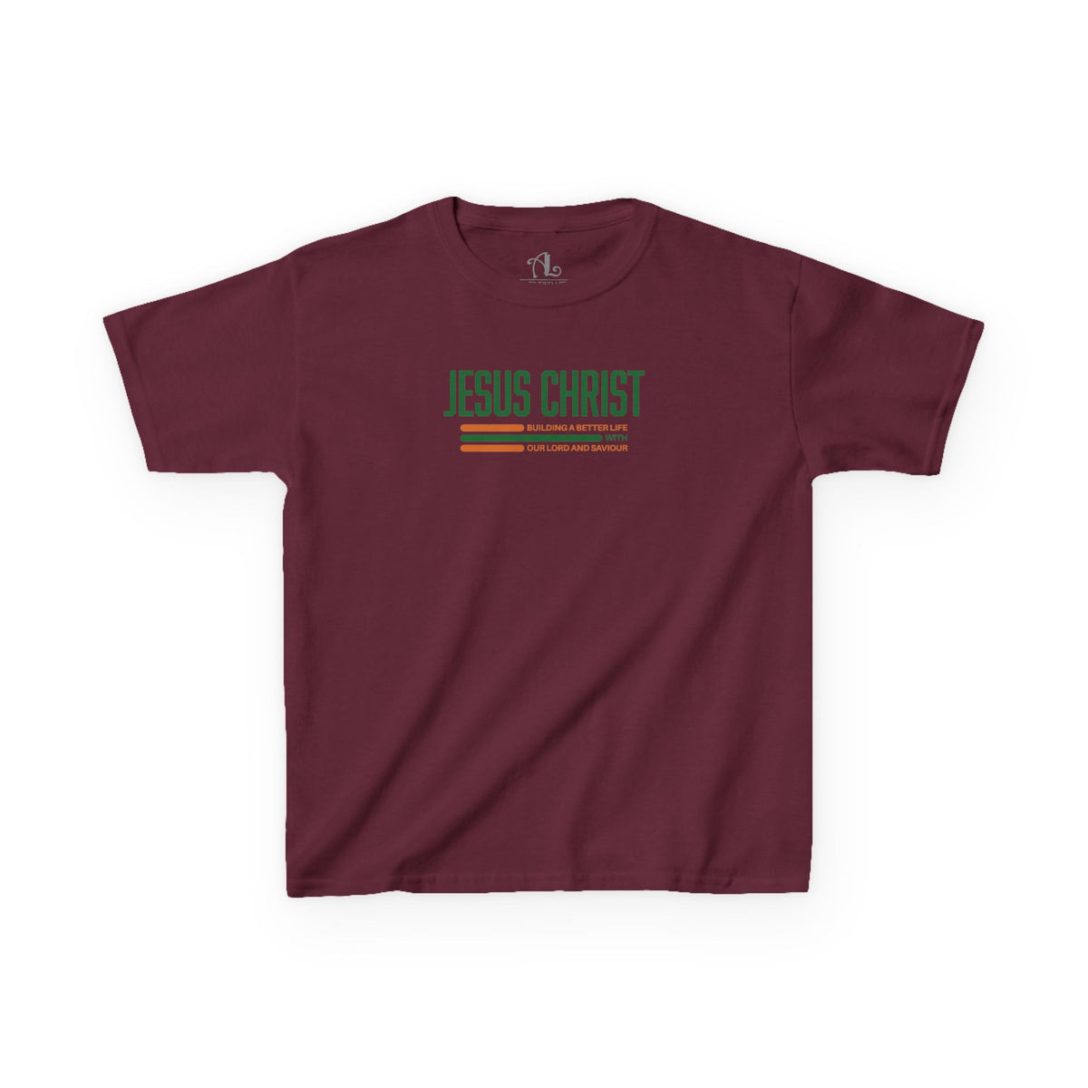 Jesus Christ Retro Stripe Christian Tee, Kids