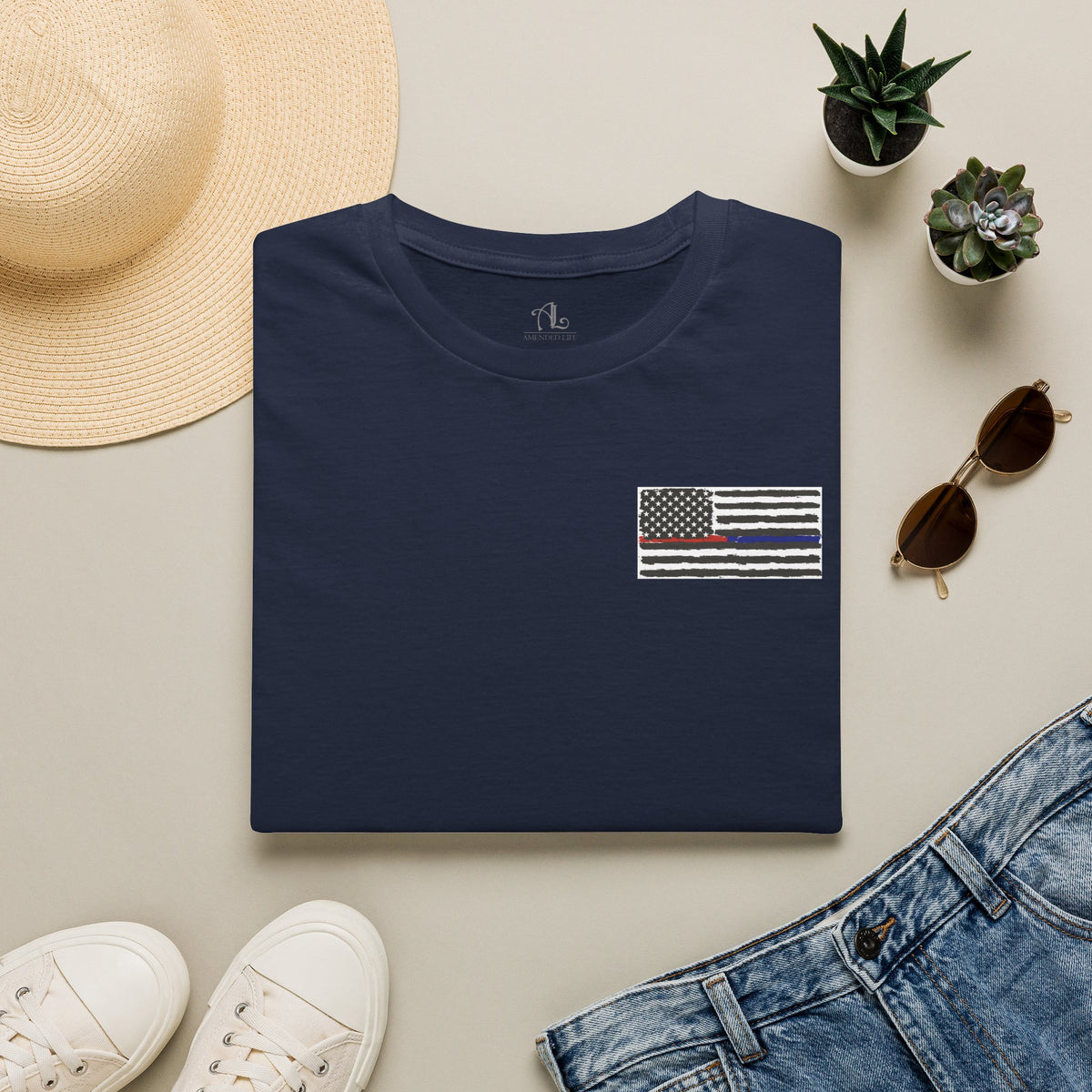 Isaiah 6:8 American Flag T-Shirt, Faith, Service & Patriotism Tee