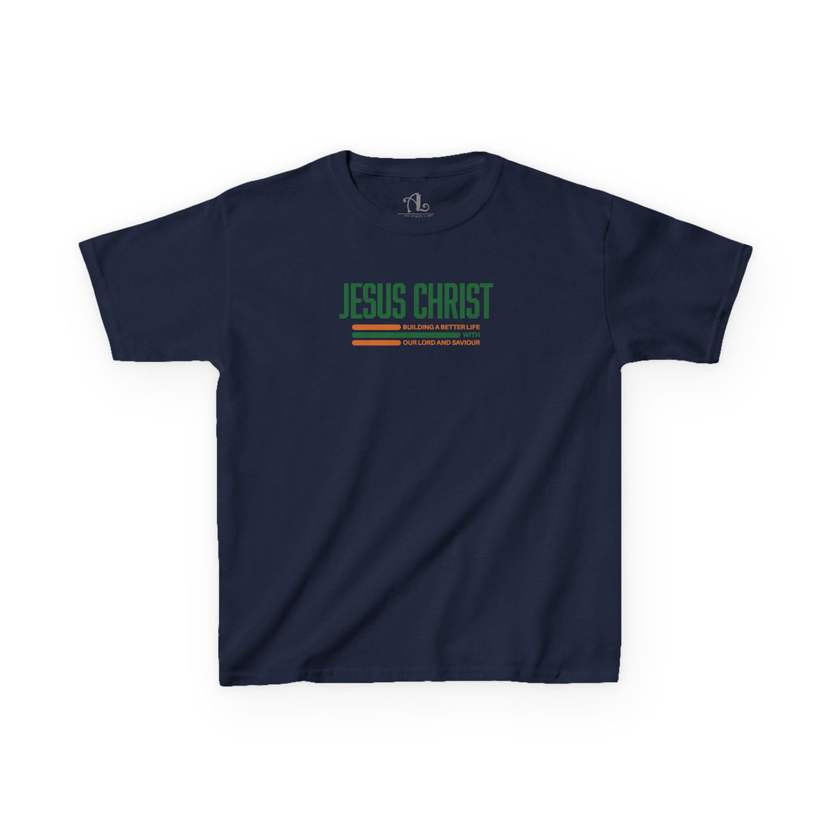 Jesus Christ Retro Stripe Christian Tee, Kids
