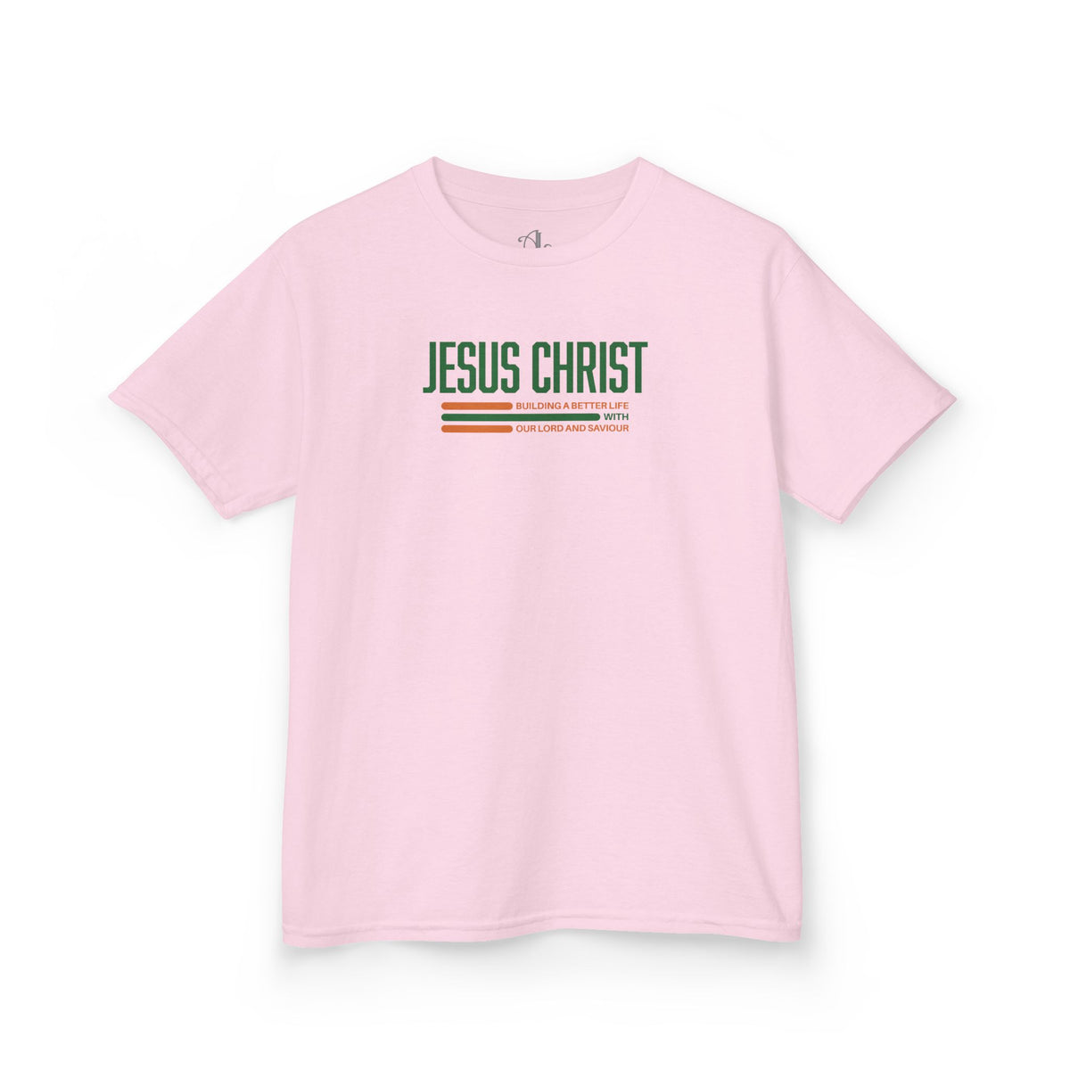 Jesus Christ Retro Stripe Christian Tee, Kids