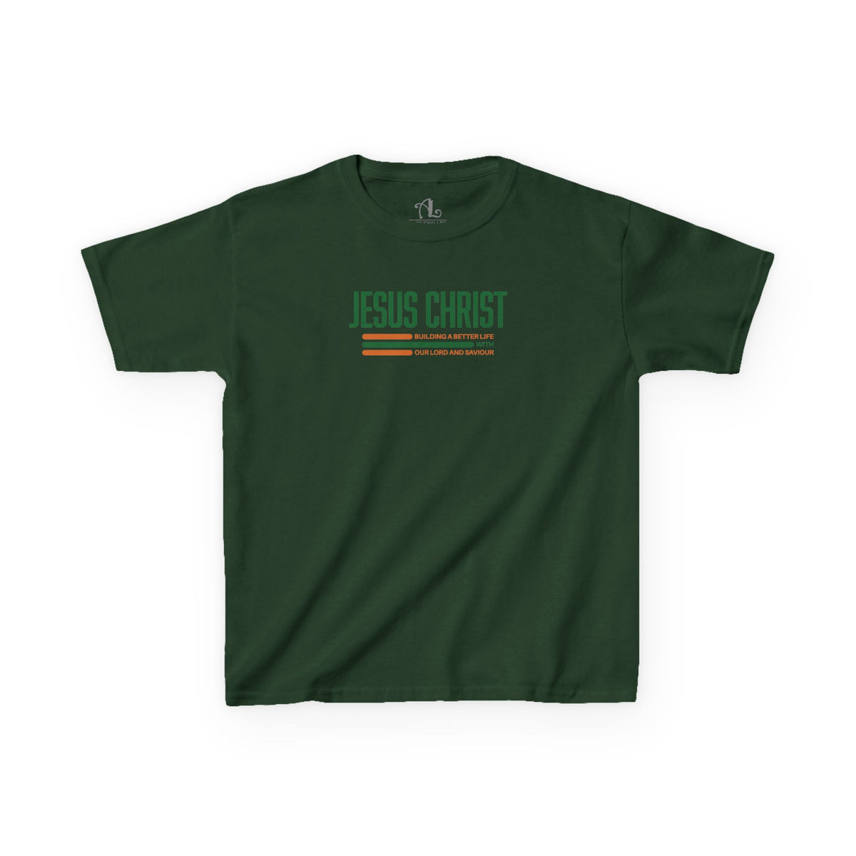 Jesus Christ Retro Stripe Christian Tee, Kids