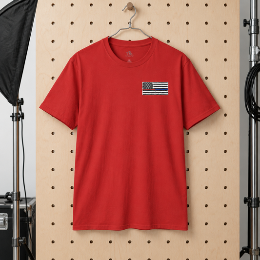 Isaiah 6:8 American Flag T-Shirt, Faith, Service & Patriotism Tee