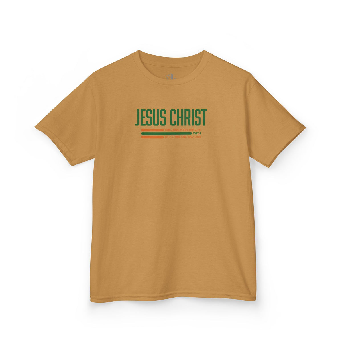Jesus Christ Retro Stripe Christian Tee, Kids