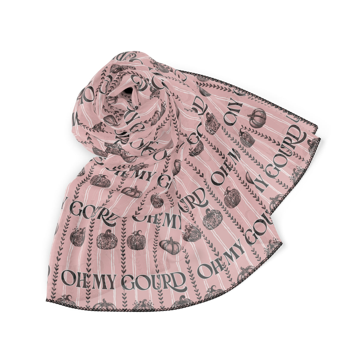 Oh My Gourd, Pink Fall Scarf
