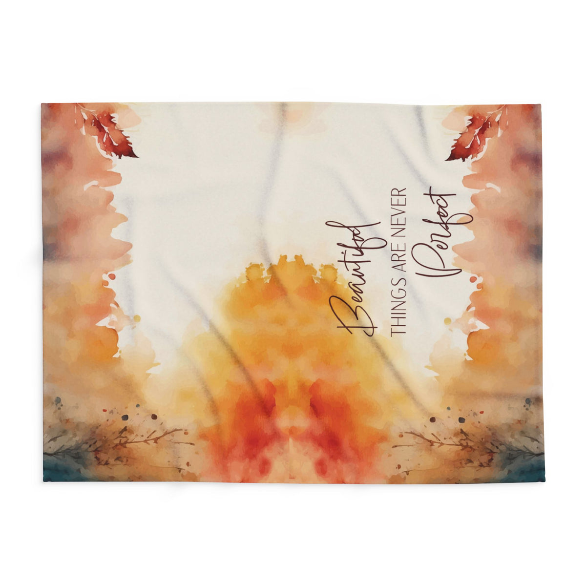 Watercolor Autumn, Fleece Blanket