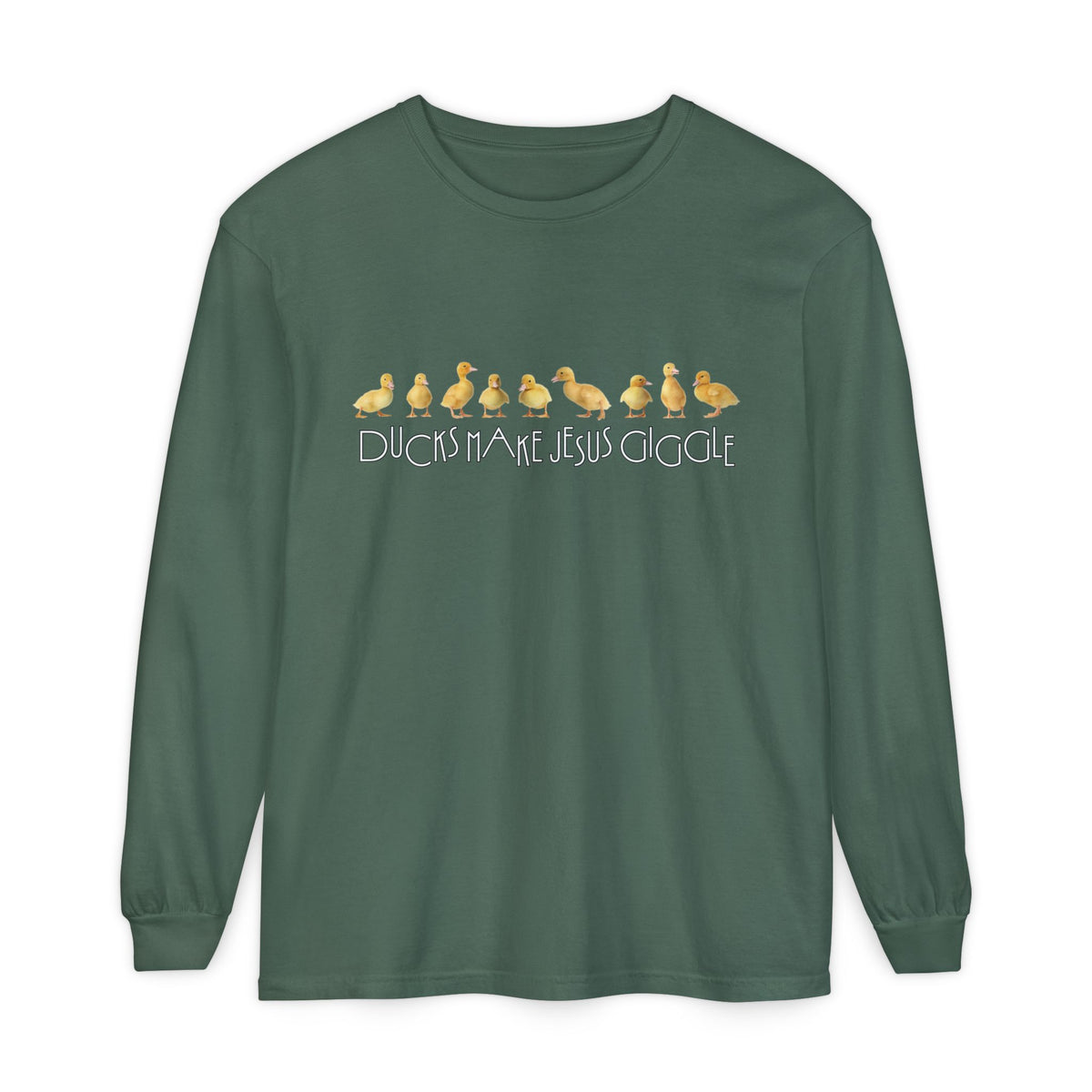 Ducks Make Jesus Giggle, Sleeved Tee