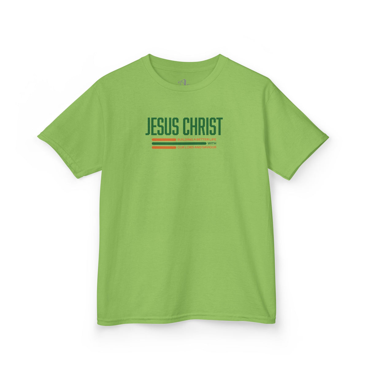Jesus Christ Retro Stripe Christian Tee, Kids