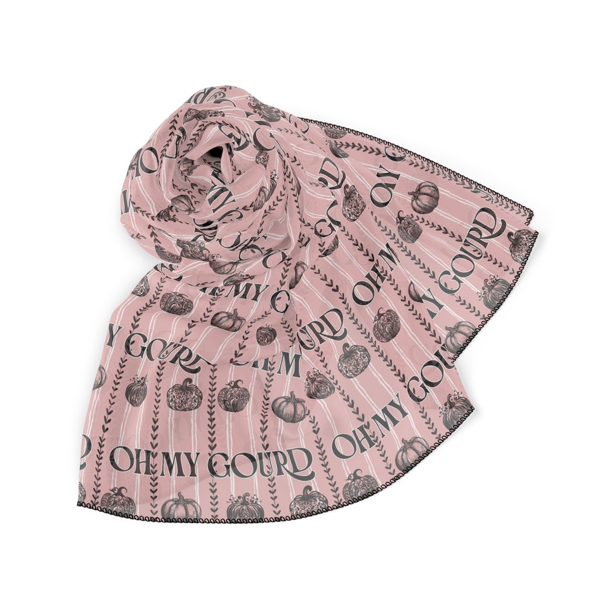 Oh My Gourd, Pink Fall Scarf