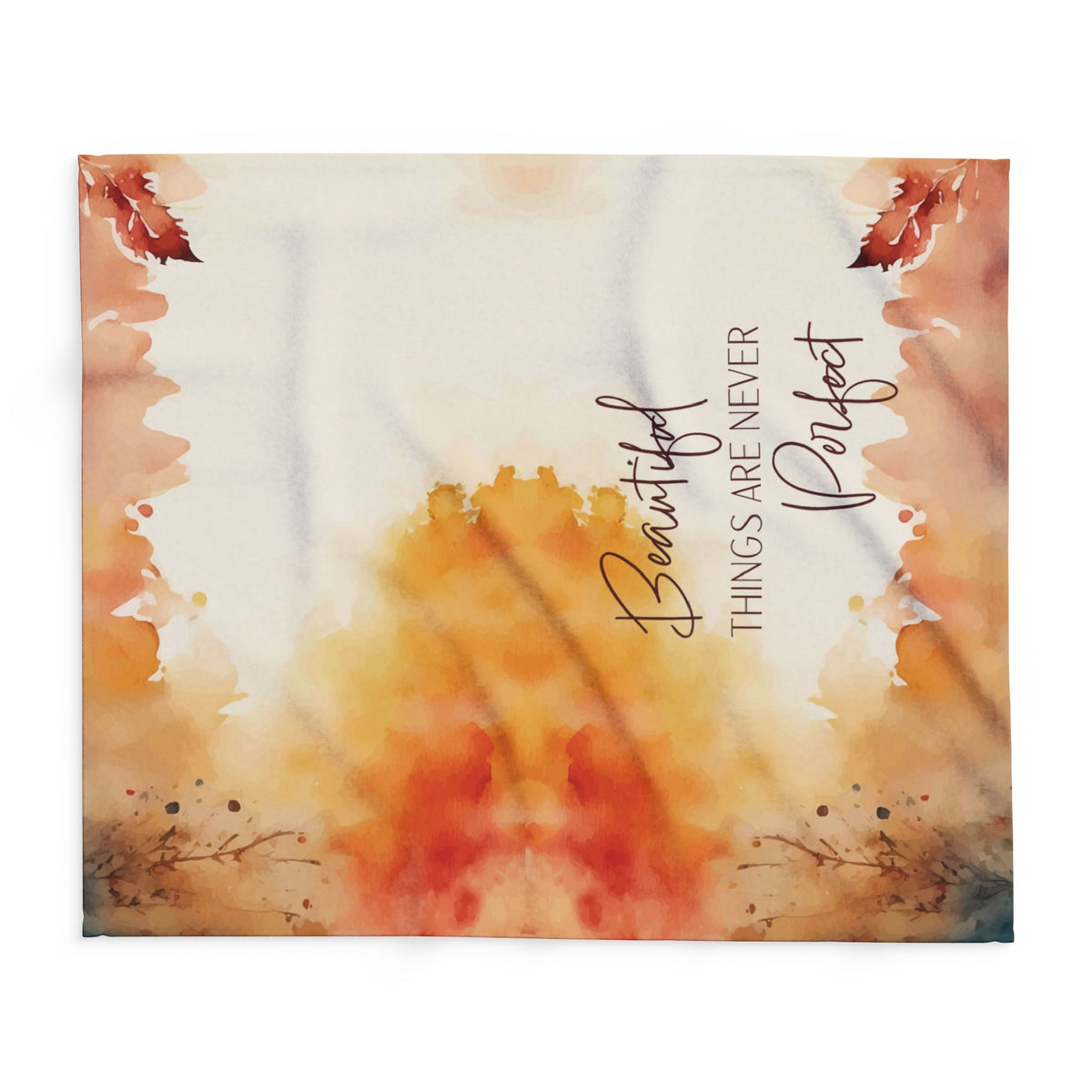 Watercolor Autumn, Fleece Blanket