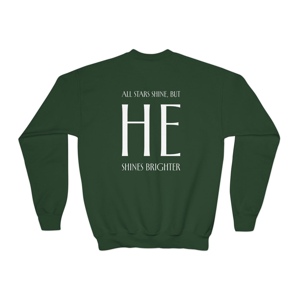 He Shines Brighter, Youth Sweatshirt