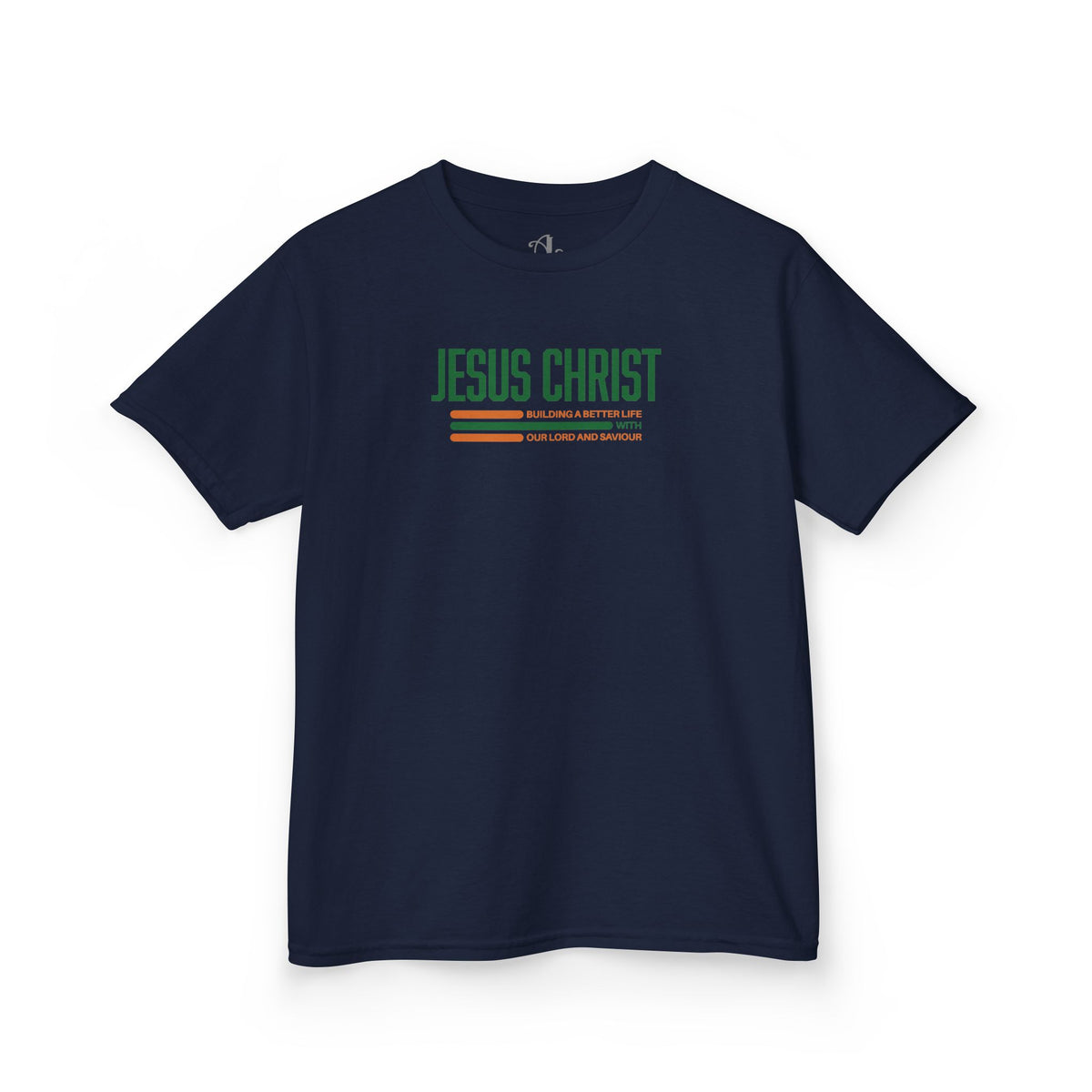 Jesus Christ Retro Stripe Christian Tee, Kids