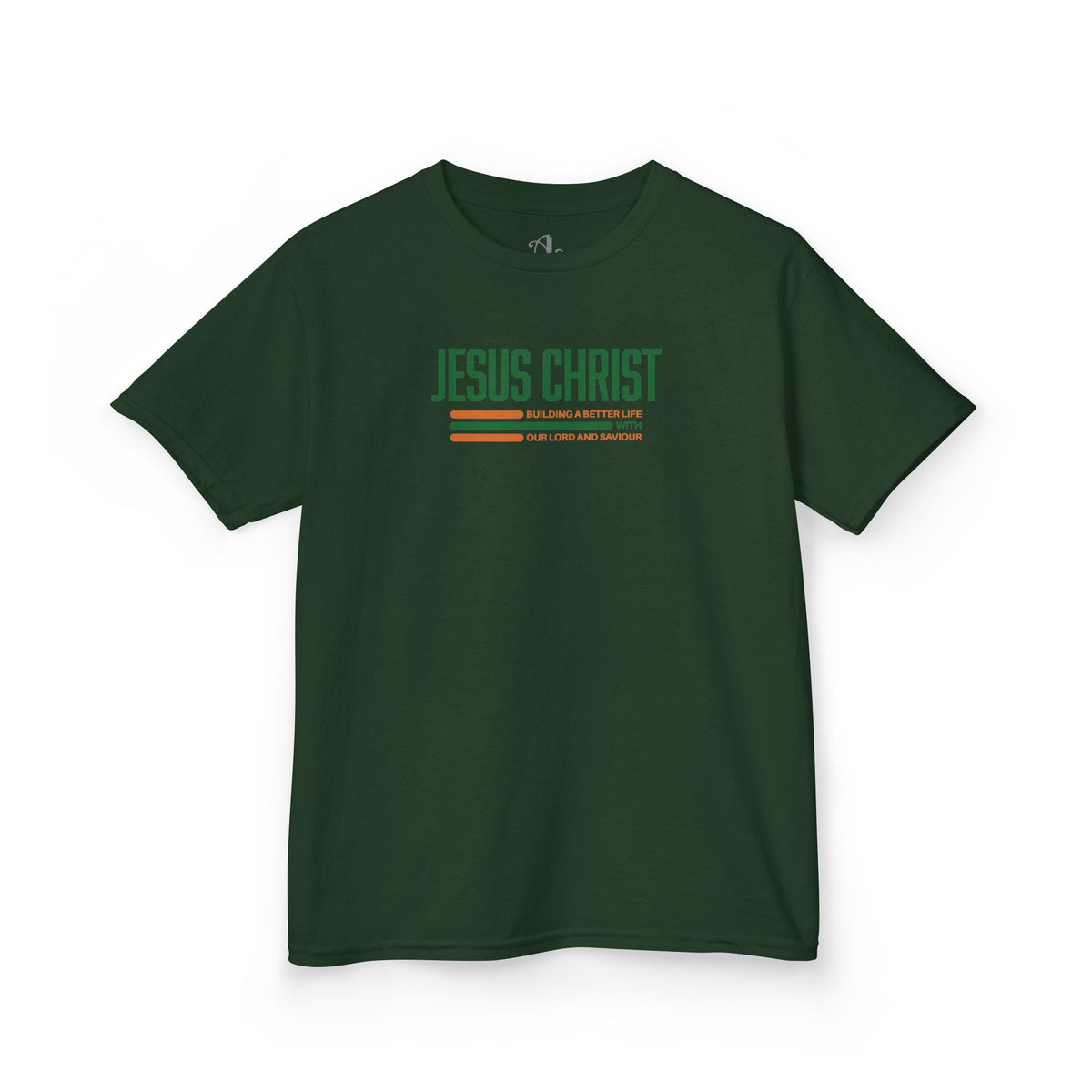 Jesus Christ Retro Stripe Christian Tee, Kids