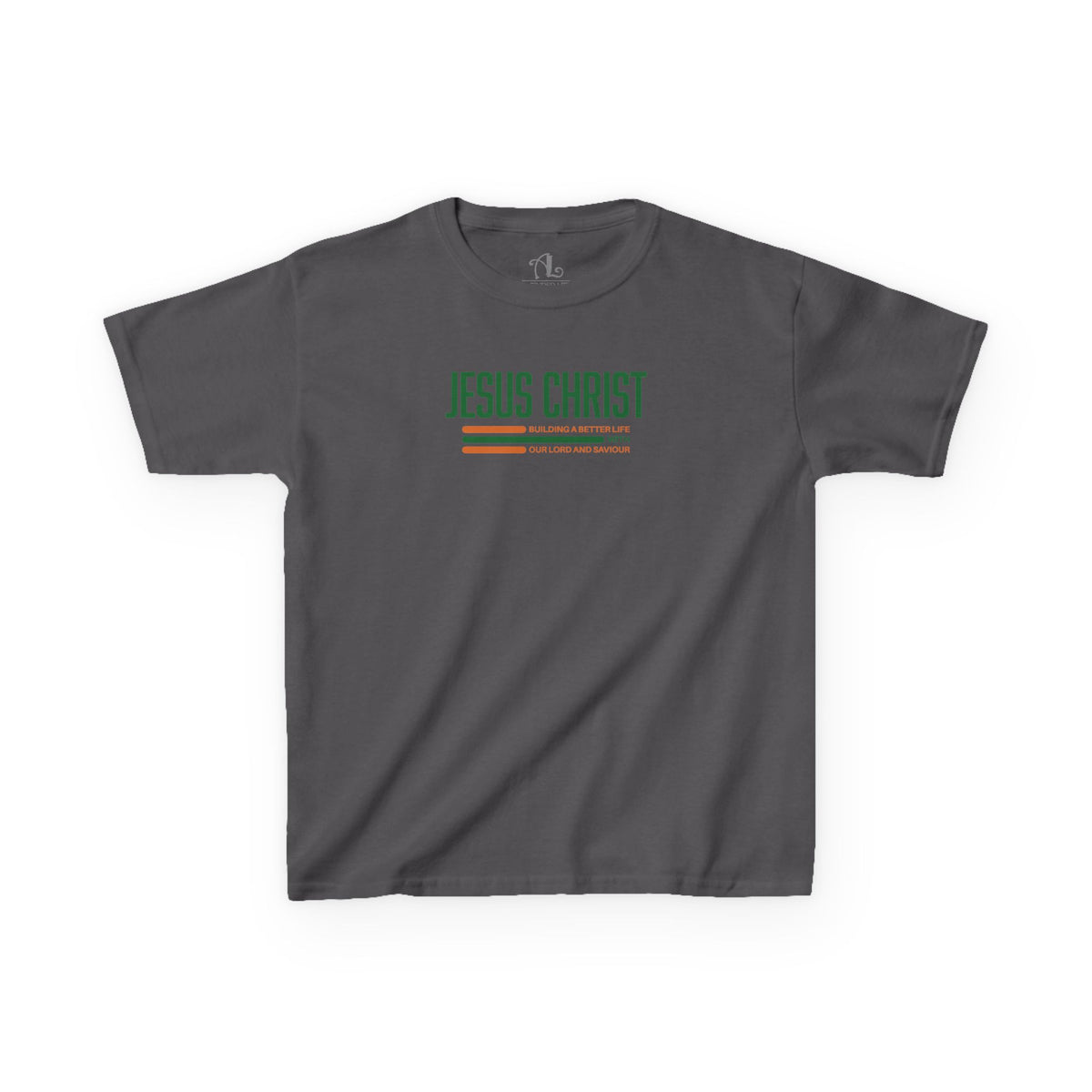 Jesus Christ Retro Stripe Christian Tee, Kids