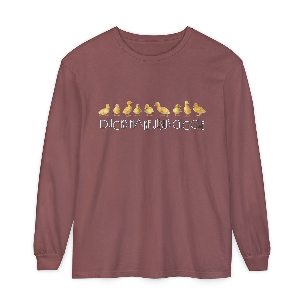 Ducks Make Jesus Giggle, Sleeved Tee