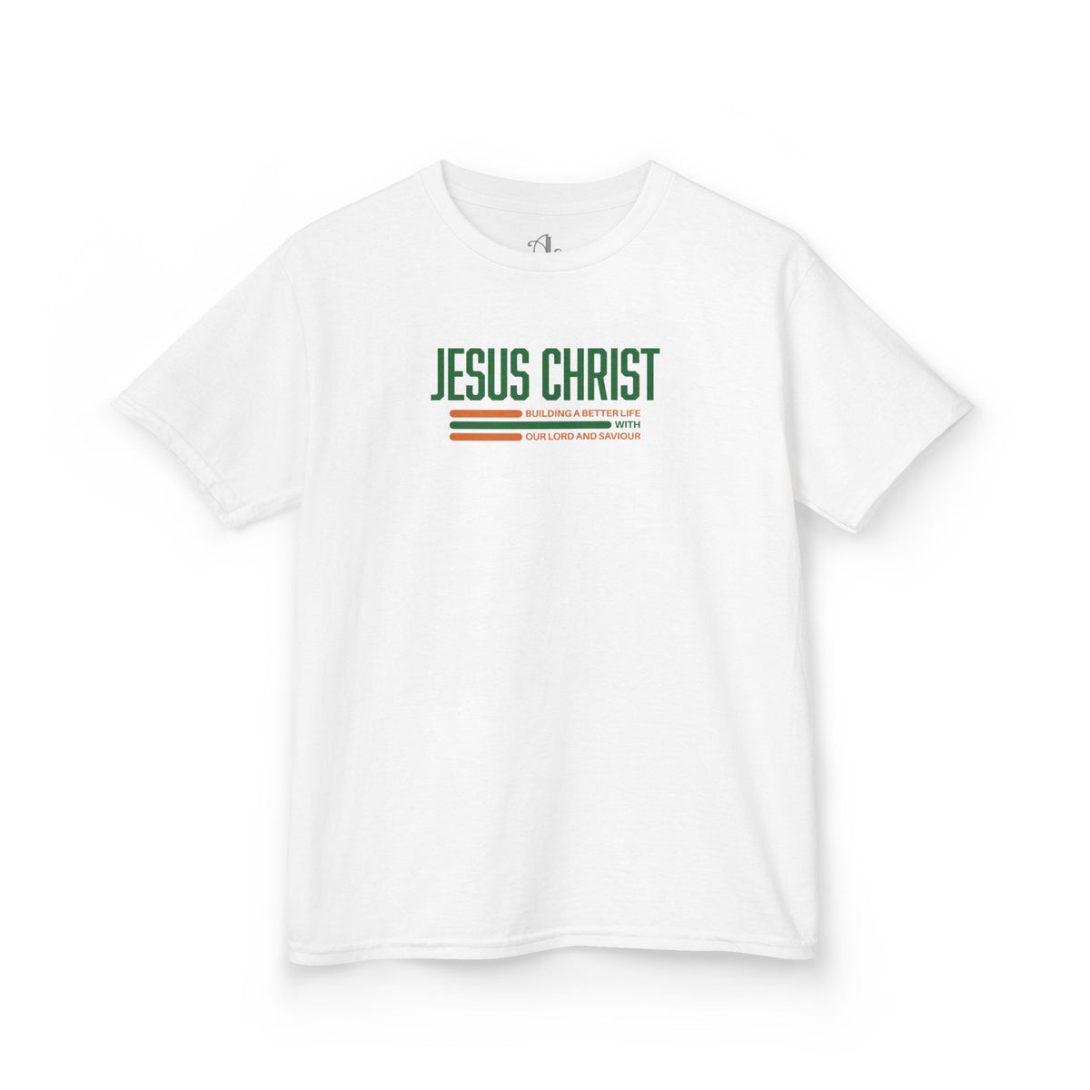 Jesus Christ Retro Stripe Christian Tee, Kids