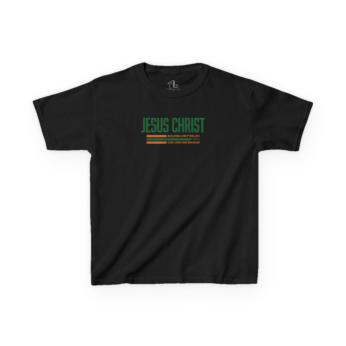 Jesus Christ Retro Stripe Christian Tee, Kids