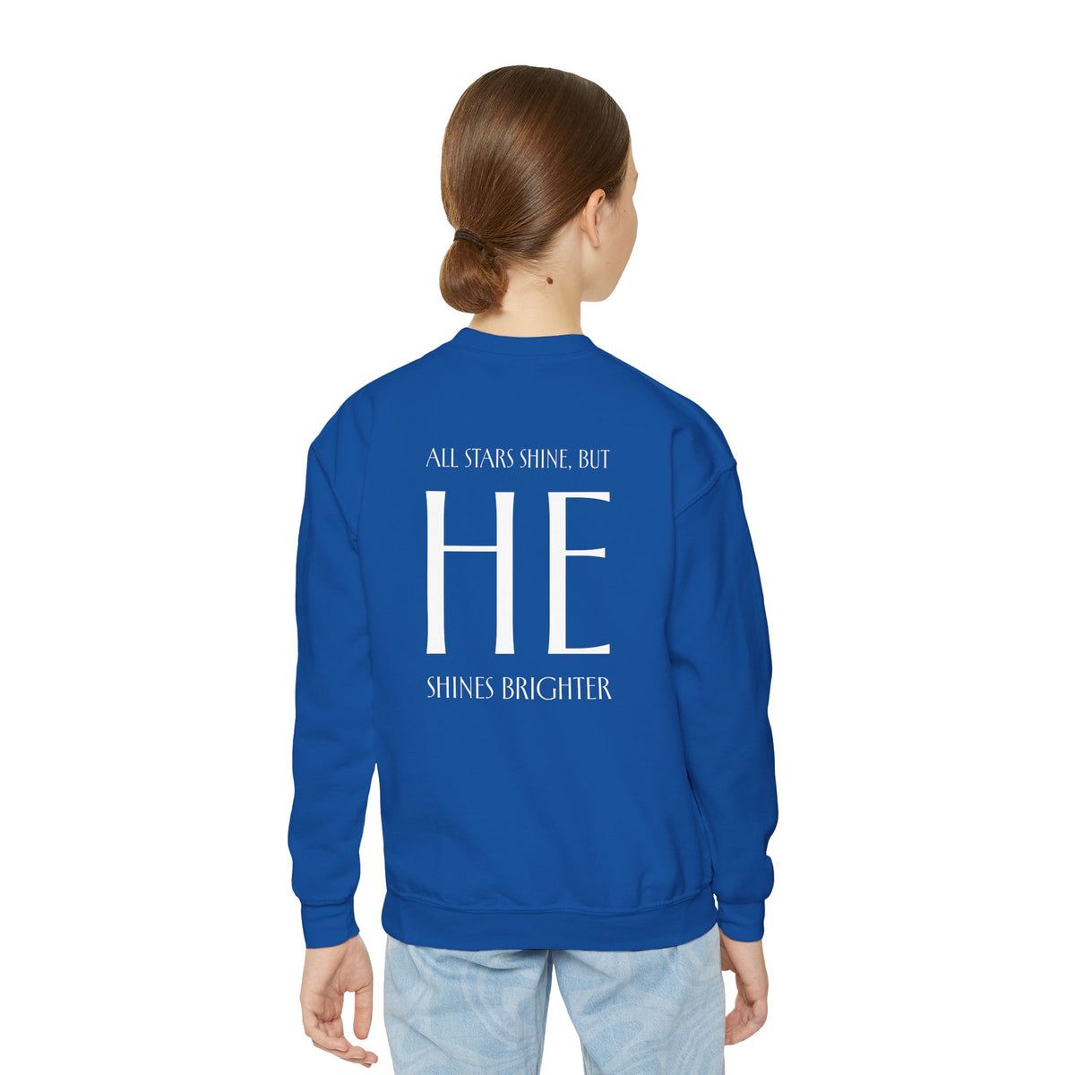 He Shines Brighter, Youth Sweatshirt