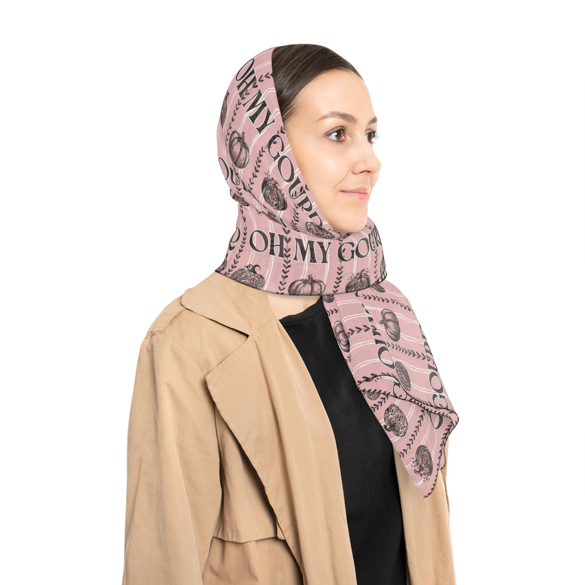 Oh My Gourd, Pink Fall Scarf