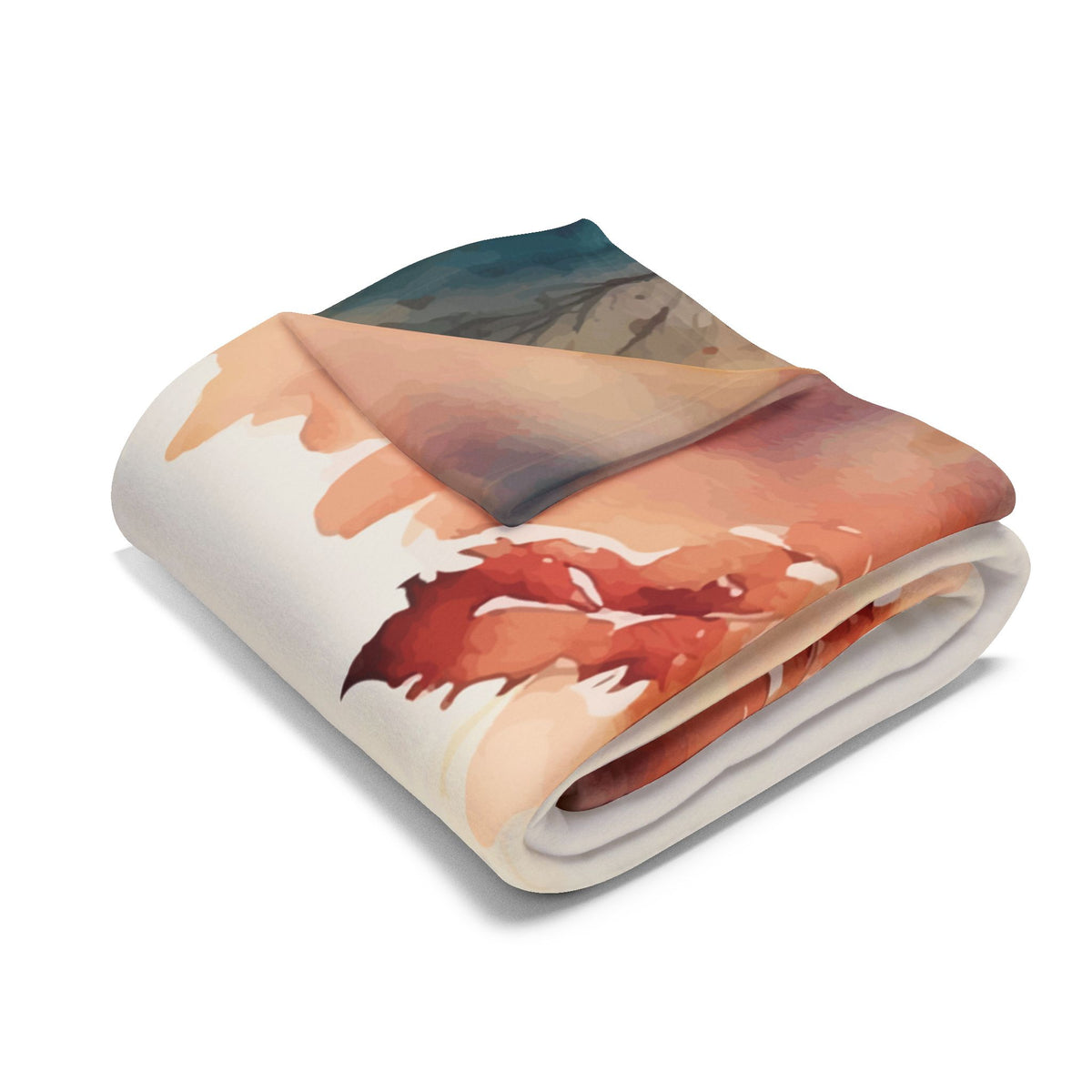 Watercolor Autumn, Fleece Blanket