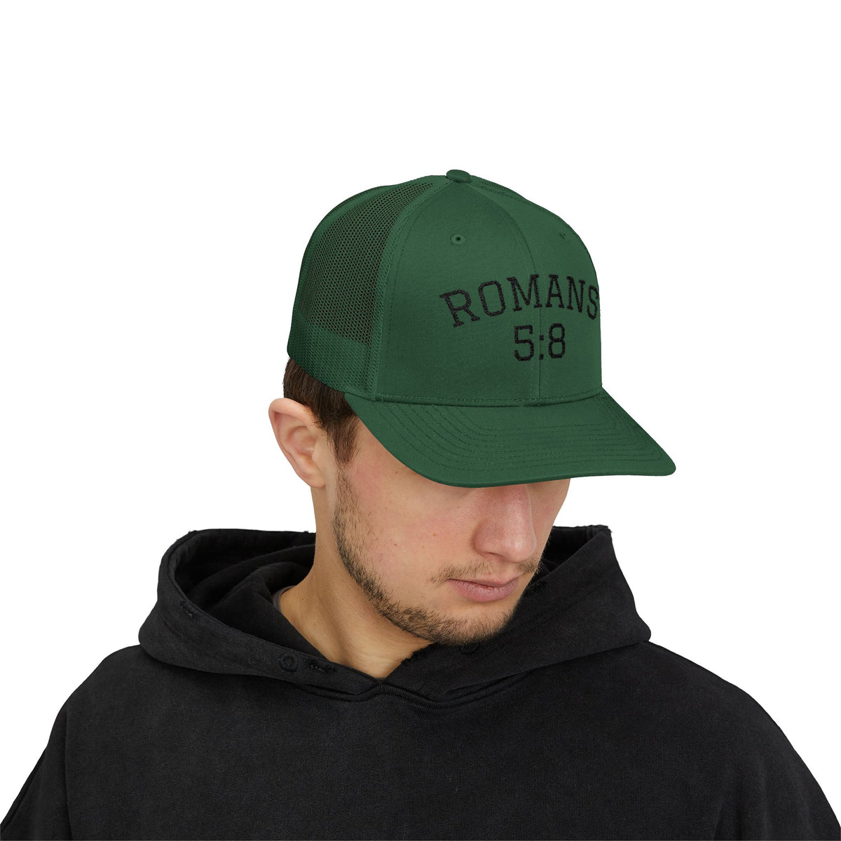 Romans 5:8, Trucker Hat