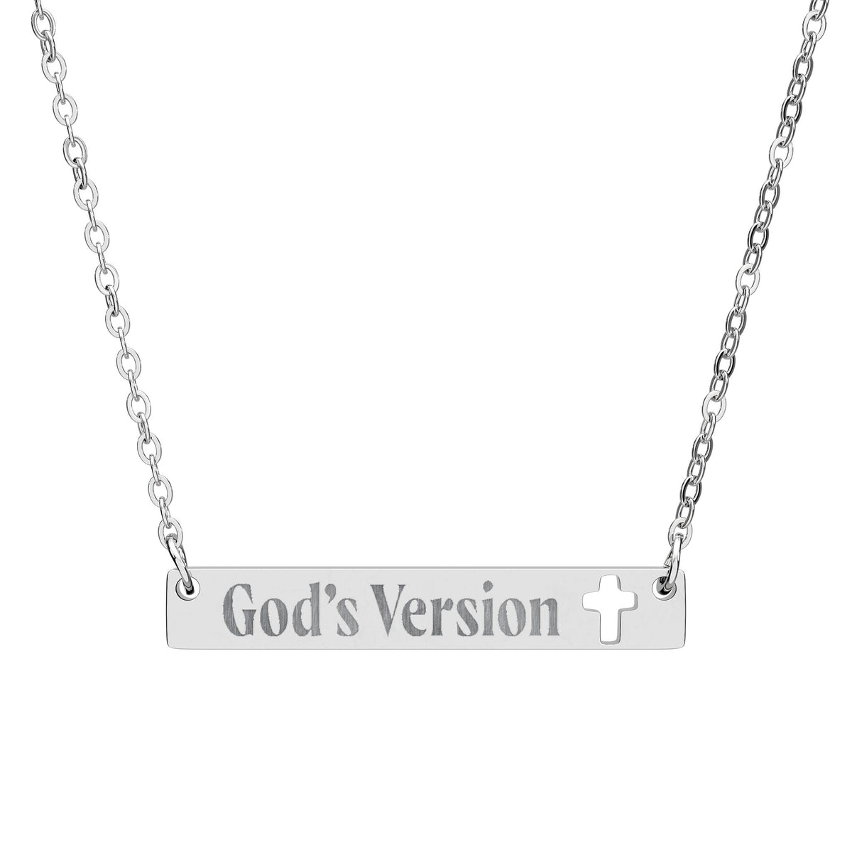 God's Version, Necklace with Cross Cutout