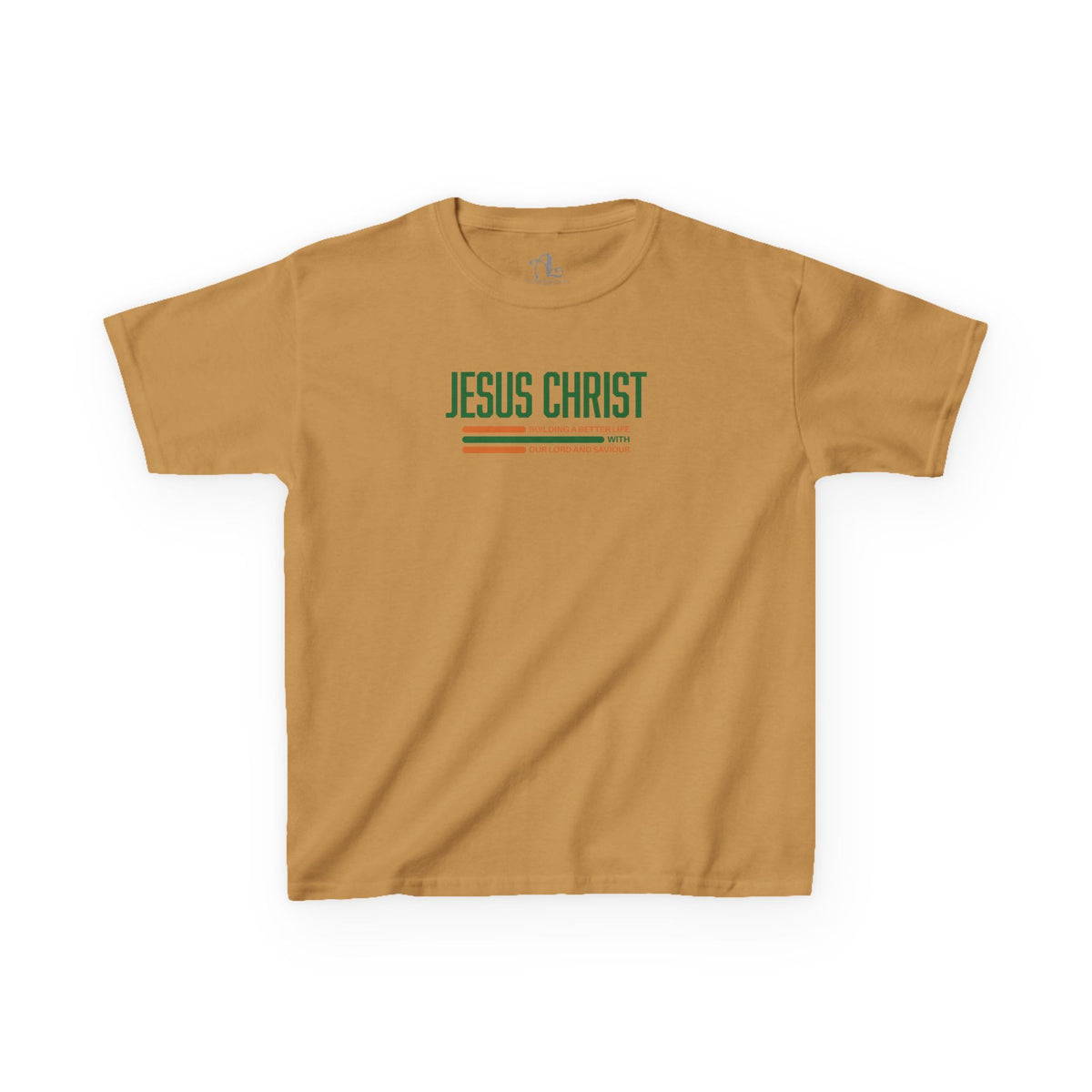 Jesus Christ Retro Stripe Christian Tee, Kids